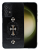 Galaxy A23 4G/5G Leather Case with Metal Ornaments - CROSS (Only Ground Shipping)
