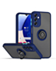 Galaxy A35 5G Hard PC Rear / Soft TPU Colorful Border Case with I-ring Holder - NAVY BLUE (Only Ground Shipping)