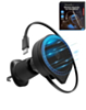 Brookstone Wireless MagSafe Car Mount with Retractable Cable (15W) (BLACK) (Only Ground Shipping)