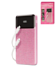 Brookstone Rapid Charging Power Bank with Lcd Battery Display & Built in Cable (PINK) (10000mAh) (Only Ground Shipping)
