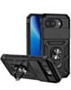 Dual Layers Hybrid Case with Metal Ring And Camera Protector for Google Pixel 10A (BLACK) (Only Ground Shipping)