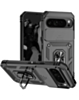 Dual Layers Hybrid Case (Black) for Google Pixel 9 / 10 / 11 / 9 Pro / 10 Pro / 11 Pro with Metal Ring and Camera Protector (Only Ground Shipping)