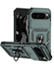 Dual Layers Hybrid Case (Green) for Google Pixel 9 / 10 / 11 / 9 Pro / 10 Pro / 11 Pro with Metal Ring and Camera Protector (Only Ground Shipping)