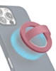 Silicone Magnetic Mount 360 Rotation Finger Smartphone Stand -SAND PINK (Only Ground Shipping)