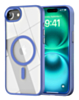 Shiny Magnetic Clear Cases - BLUE for iPhone 7 (Only Ground Shipping)