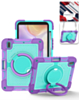 Multi-Functional Rugged Swivel Stand Case with Shoulder Strap (PURPLE) for iPad 10 2022 (10.9") / iPad 11 (A16) (Only Ground Shipping)
