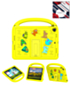 Shockproof Handle Case with Charms (YELLOW) for iPad 10.2" (7th / 8th / 9th) (Only Ground Shipping)