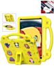 Shockproof Handle Case - YELLOW for iPad 10.2" (7th / 8th / 9th) / Air 3 / Pro 10.5 (Only Ground Shipping)