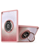 Hard PC Rear / Soft TPU Colorful Border Case with I-ring Holder - SHINY PINK for iPad 10.2" (7th / 8th / 9th) / Air 3 / Pro 10.5 (Only Ground Shipping)