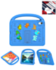 Shockproof Handle Case with Charms (BLUE) for iPad 10 2022 (10.9") / iPad 11 (A16) (Only Ground Shipping)