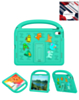 Shockproof Handle Case with Charms (GREEN) for iPad 10 2022 (10.9") / iPad 11 (A16) (Only Ground Shipping)