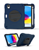 Hand Adjustable Heavy Duty Case with Shoulder Strap - DARK BLUE for iPad 10 2022 (10.9") / iPad 11 (A16) (Only Ground Shipping)
