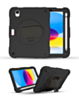 Hand Adjustable Heavy Duty Case with Shoulder Strap - BLACK for iPad 10 2022 (10.9") / iPad 11 (A16) (Only Ground Shipping)