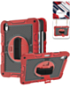 360 Rotating Hand Strap & Kickstand Case with Shoulder Strap (RED) for iPad 10 2022 (10.9") / iPad 11 (A16) (Only Ground Shipping)