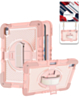 360 Rotating Hand Strap & Kickstand Case with Shoulder Strap (PINK) for iPad 10 2022 (10.9") / iPad 11 (A16) (Only Ground Shipping)