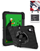 Rugged Tablet Case with Rotating Stand & Shoulder Strap (BLACK) for iPad 10 2022 (10.9") / iPad 11 (A16) (Only Ground Shipping)
