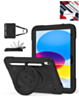 Shockproof Heavy Duty Stand Case with Pen Slot - BLACK for iPad 10 (2022) / iPad 11 (2025) (Only Ground Shipping)