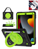 Shockproof Heavy Duty Stand Case with Pen Slot - BLACK & GREEN for iPad 10.2" (7th / 8th / 9th) / Air 3 / Pro 10.5 (Only Ground Shipping)