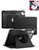 Magnetic Leather Case with Rotating Stand & Pen Holder - BLACK for iPad Air 11 2024 / 10 2022 (10.9") / Air 4 / Air 5 / Pro 11 (1st / 2nd / 3rd / 4th) (Only Ground Shipping)