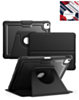 Magnetic Leather Case with Rotating Stand & Pen Holder - BLACK for iPad Air 13 (2024/2025) / Air 6 / Pro 12.9 (3rd / 4th / 5th / 6th) (Only Ground Shipping)