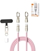 LDNIO LC22C 2in1 Lanyard Charging Cable (1ft) (65W) (PINK) (Only Ground Shipping)