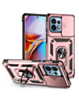 Motorola Edge+ 2023 Dual Layers Hybrid Case with Metal Ring And Camera Protector - ROSE GOLD (Only Ground Shipping)