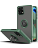 Moto G Power 5G 2023 Hard PC Rear / Soft TPU Colorful Border Case with I-ring Holder - DARK GREEN (Only Ground Shipping)