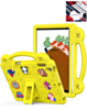 Shockproof Handle Case - YELLOW for iPad Mini 6 / 7 (A17 Pro) (Only Ground Shipping)