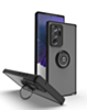 Galaxy Note 20 Ultra Hard PC Rear / Soft TPU Colorful Border Case with I-ring Holder - BLACK (Only Ground Shipping)