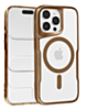 Glossy & Transparent Magnetic Case - DESERT GOLD for iPhone 12 / 12 Pro (Only Ground Shipping)