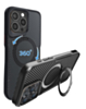 Premium Quality Magnetic Protective Case with 360 Rotating Ring Stand for iPhone 12 / 12 Pro (BLACK) (Only Ground Shipping)