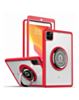 Hard PC Rear / Soft TPU Colorful Border Case with I-ring Holder - RED for iPad Air 4 / Air 5 Pro 11 (1st / 2nd / 3rd / 4th) (Only Ground Shipping)