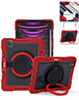 Multi-Functional Rugged Swivel Stand Case with Shoulder Strap (RED) for iPad Pro 13 (2024 / 2025) (Only Ground Shipping)