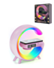 G Table Lamp & Fast Wireless Charging & Bluetooth Speakers (10W) PINK (Only Ground Shipping)