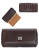 EVO 6.9" Horizontal Texture Leather Pouch - BROWN (Only Ground Shipping)