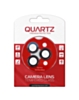 Order the Quartz HD Tempered Glass with Metal Ring in Black for iPhone 16 Pro and 16 Pro Max Back Camera.