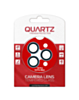QUARTZ HD Tempered Glass with Metal Ring for iPhone 18 Pro / 18 Pro Max Back Camera (Glacier Blue)