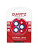 Stock up on the QUARTZ HD Tempered Glass in purple with glitter diamond camera lens for iPhone 15 Pro and 15 Pro Max back camera.