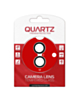 QUARTZ HD Tempered Glass with Metal Ring for iPhone 17 Back Camera (BLACK & SILVER)