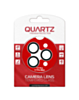 QUARTZ HD Tempered Glass with Metal Ring for iPhone 17 Pro / 17 Pro Max Back Camera (BLACK & SILVER)