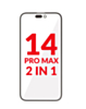 QUARTZ Pro 2in1 Ceramic Front Glass with 150um OCA for iPhone 14 Pro Max (Pack of 2)