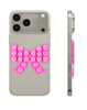 Fashion Bow Beads Silicone Suction Cup Phone Holder - HOT PINK (Only Ground Shipping)