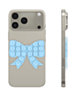 Fashion Bow Beads Silicone Suction Cup Phone Holder - LIGHT BLUE (Only Ground Shipping)