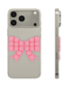 Fashion Bow Beads Silicone Suction Cup Phone Holder - PINK (Only Ground Shipping)