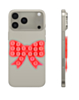 Fashion Bow Beads Silicone Suction Cup Phone Holder - RED (Only Ground Shipping)
