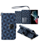 Galaxy S23 Triangle Geometric Design Wallet Case - BLUE (Only Ground Shipping)