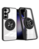 Galaxy S23 Transparent Wireless Charging Case with Ring Holder - BLACK (Only Ground Shipping)