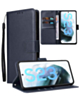 Galaxy S23 FE Leather Wallet Case with Card Slot - BLUE (Only Ground Shipping)