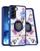 Galaxy S23 Plus Pattern Design Hard PC Rear / Soft TPU Colorful Border Case with I - ring Holder - 2 (Only Ground Shipping)