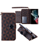 Galaxy S23 Plus Triangle Geometric Design Wallet Case - BROWN (Only Ground Shipping)